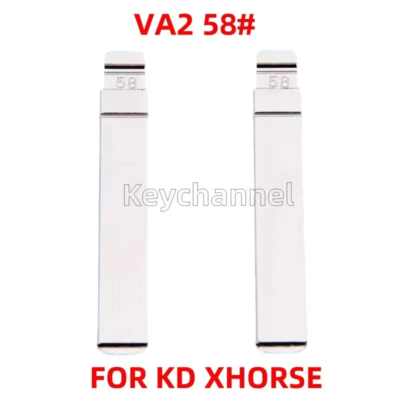 10/20/30/50pcs Car Key Blade VA2 KD Key Blank 58# for Peugeot 207 Citroen C2 C3 Smart Renualt Clio3 Duster for KEYDIY Xhorse