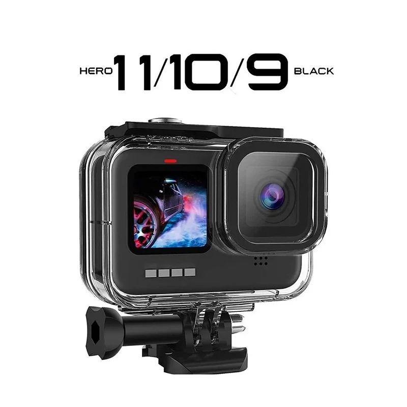 Housing Diving Protective for GoPro Hero 11 10 9 Black Case Waterproof For Go Pro 9 10 GoPro9 Underwater Cover Accessories