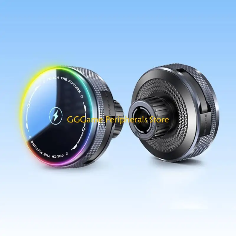 

U55B Phone Mount 15W Wireless Chargers 17mm Ball Head Hole Stretchable Cable 360 Degree Rotating Car Dashboard Mount