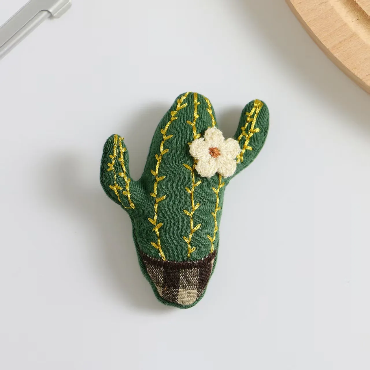 Cute Cartoon Animal Owl Fruit Brooch Set Handmade Plush Doll Pin for Bag Backpack DIY Craft Clothing Accessory Decoration view 4