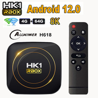 HK1 RBOX H8S Android 12 TV Box Allwinner H618 6K 2.4G 5G Wifi 4GB 64G 32GB 16G BT4.0 Global Media Player Set Top Receiver