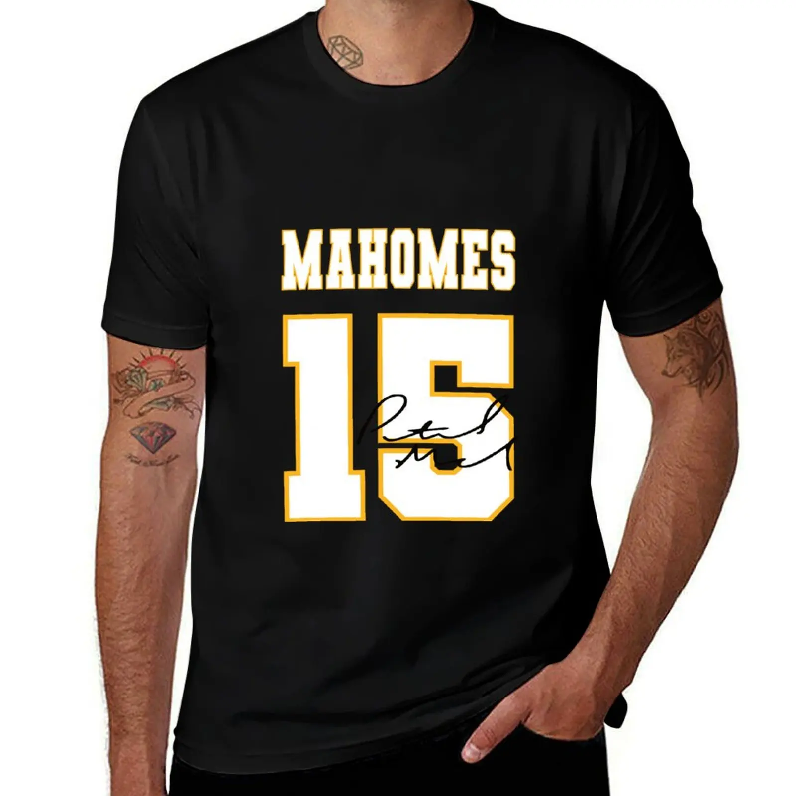 

Patrick Mahomes 15 T-Shirt cheap stuff shirts graphic tees customs design your own cute tops oversized t shirts for men