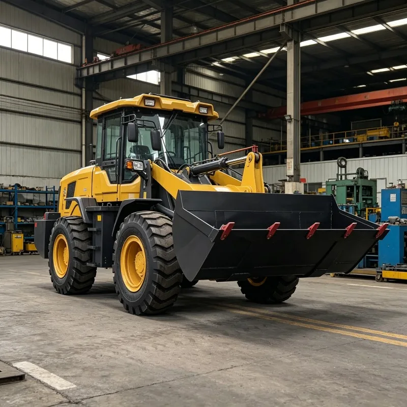 5 Ton Mini Backhoe Loader Diesel Wheel Loader with Push-Button Control EPA EURO5 Compact  for Construction Farm Use