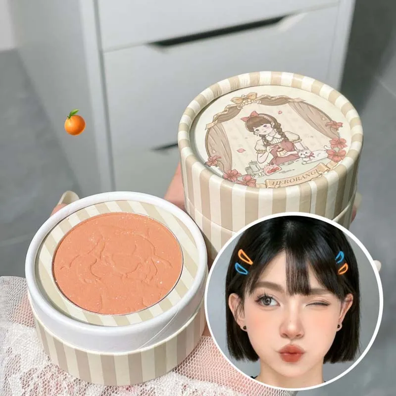HERORANGE Dolce e selvaggio Pleasing Face Relief Blush Sbiancante in polvere Fine Shimmer Matte Rouge Palette