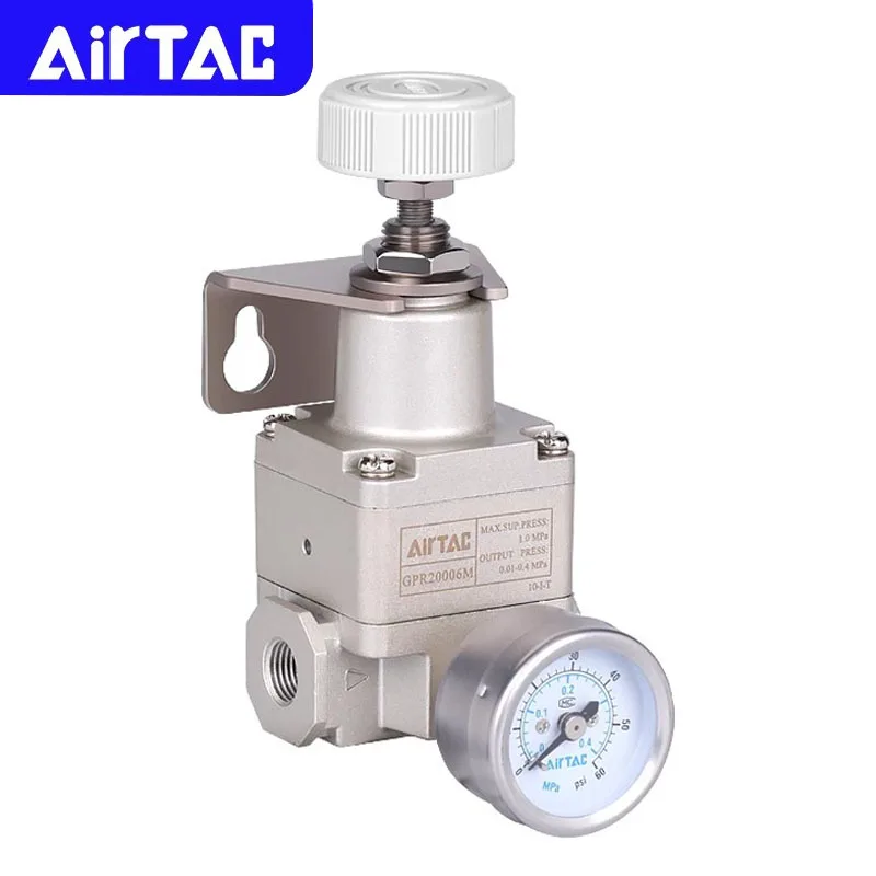 

AIRTAC Original Pneumatic Precision Regulator Valve GPR20006 GPR30008 GPR40008 GPR40010 GPR40015L/M/H Pressure Reducing Valve