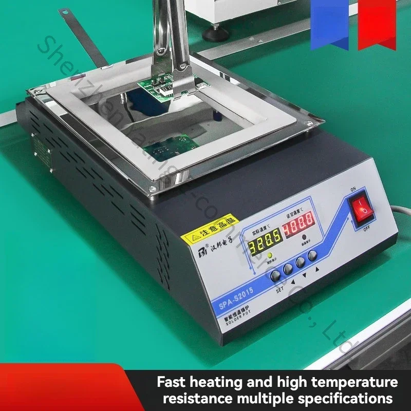 Adjustable solder pot SPA-S1010 100X100mm solder pot dipping soldering machine with constant temperature