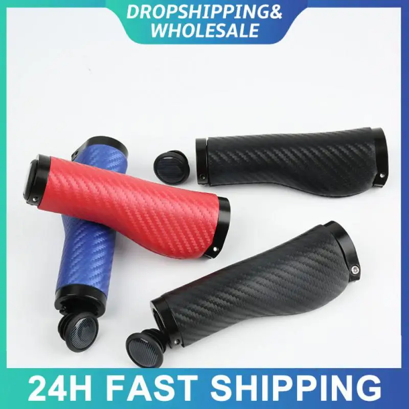 Durable Grips Meat Ball Riding Equipment 1 Pair Hand-sewn Grips Shock-absorbing Accessories Leather Bike Grip