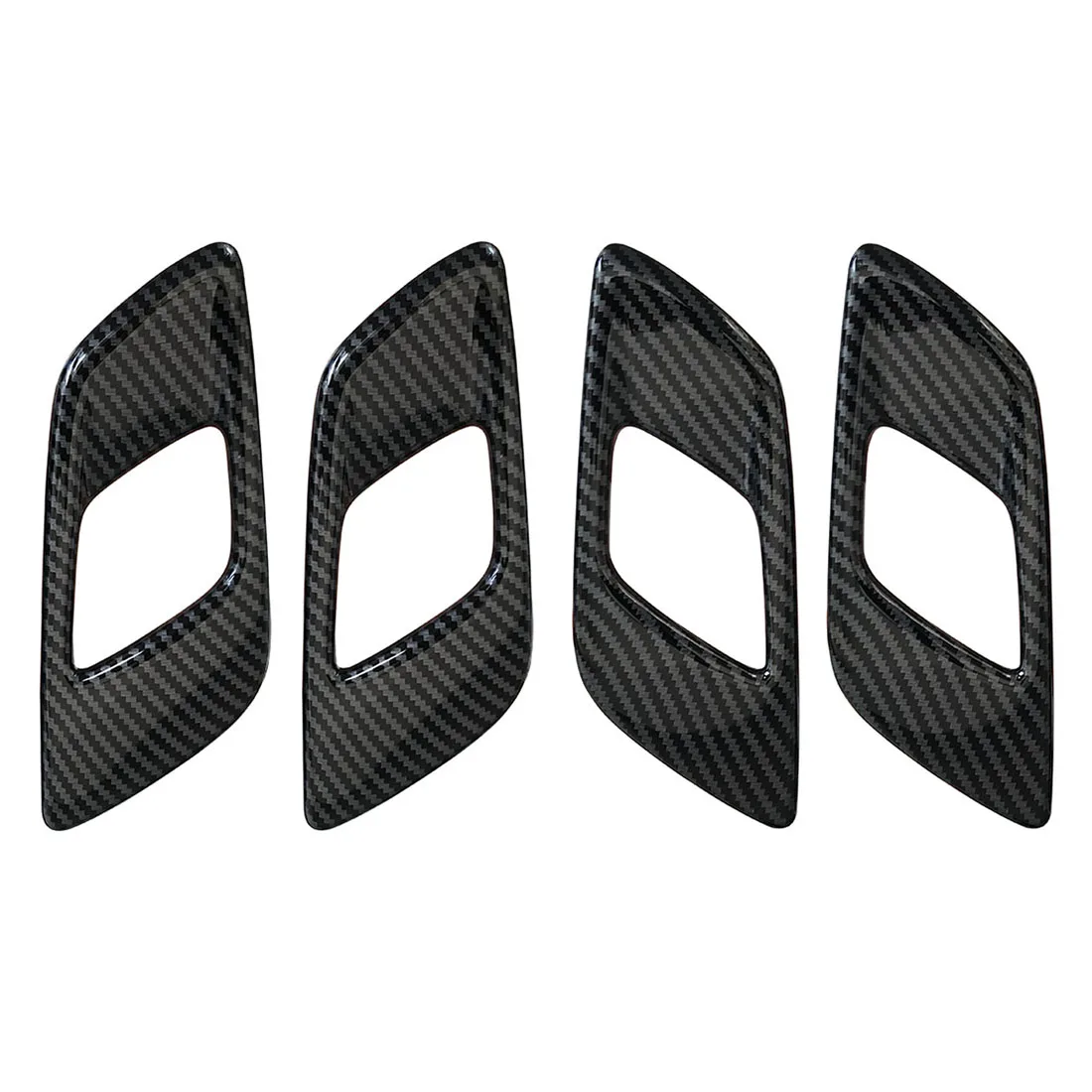 Carbon Fiber Color Door Handle Bowl Decorator Trim Cover Fit for Ford Ranger Everest 2015 2016 2017 2018 2019 2020 2021 2022