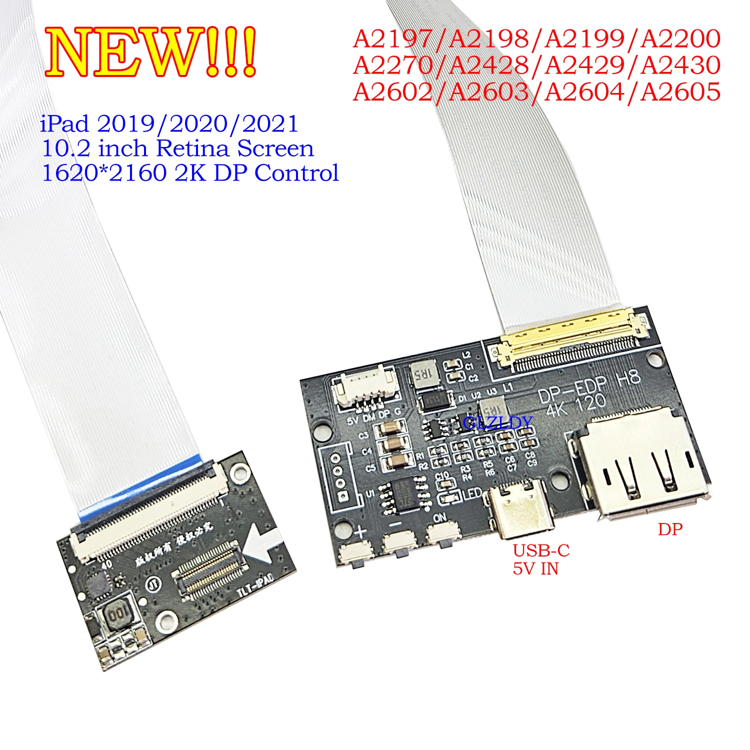 For IPad7/8/9 10.2inch Driver Board Display 2K Retinal Contr