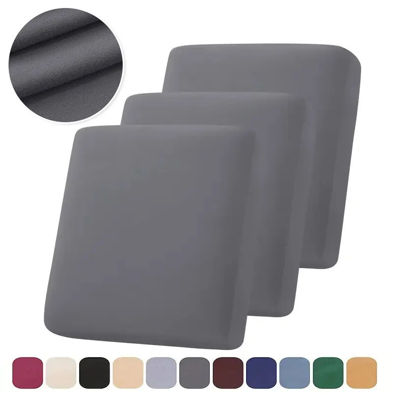 1PC Elastic Sofa Cover Seat Cushion Cover Solid Color All Inclusive Sofa Cushion Covers for Living Room Removable Couch Covers