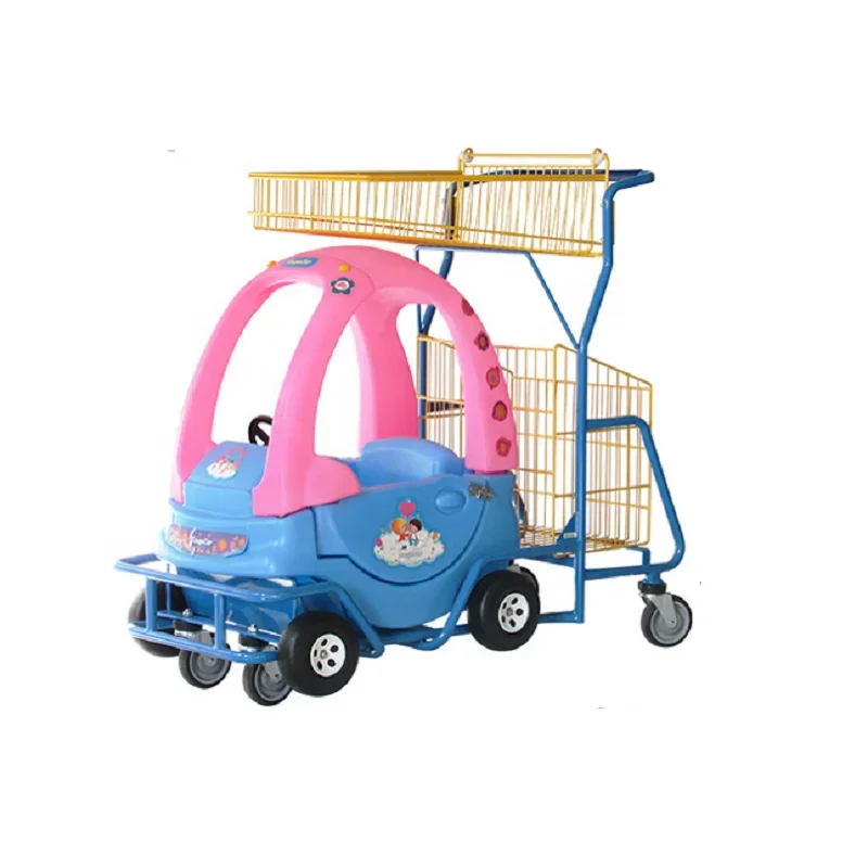 Supermarket Shopping Cart Multi-layer Children's Fun Car Stroller