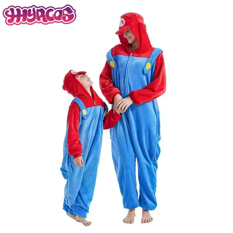 

CyFlannel на молнии, новый красный, зеленый, супер брат, кигуруми, комбинезон для взрослых, пижама с героями мультфильмов, забавные комбинезоны с животными на Хэллоуин, пижама с капюшоном