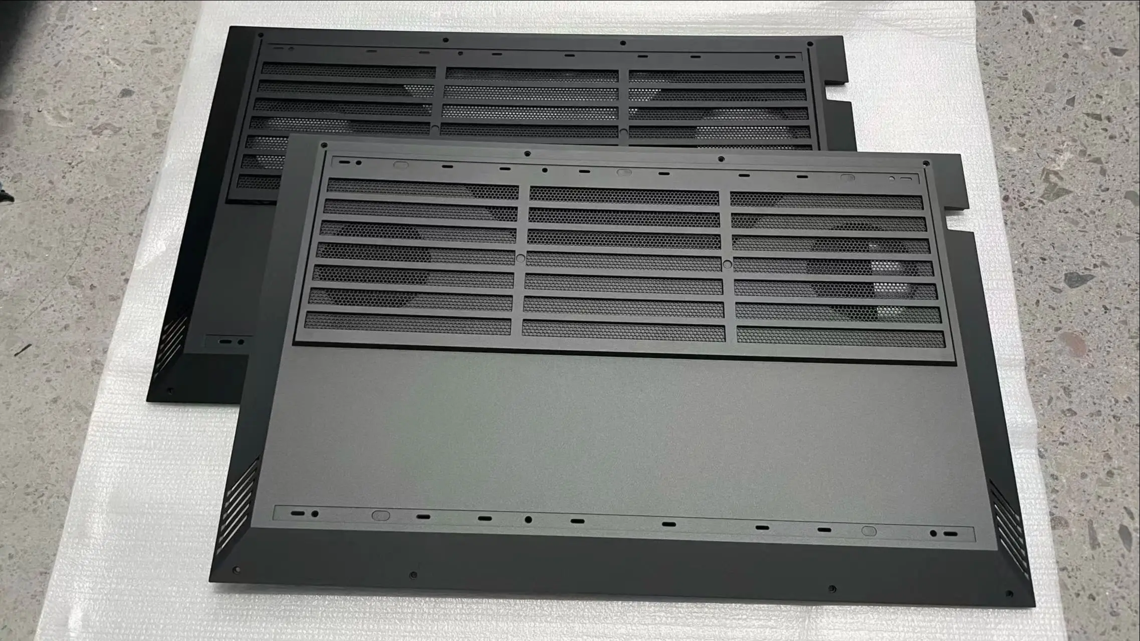 新しいラップトップボトムケース-omen-16-b-16-c-tpn-q265-下部ベースカバーシェル-ブラック-グレー