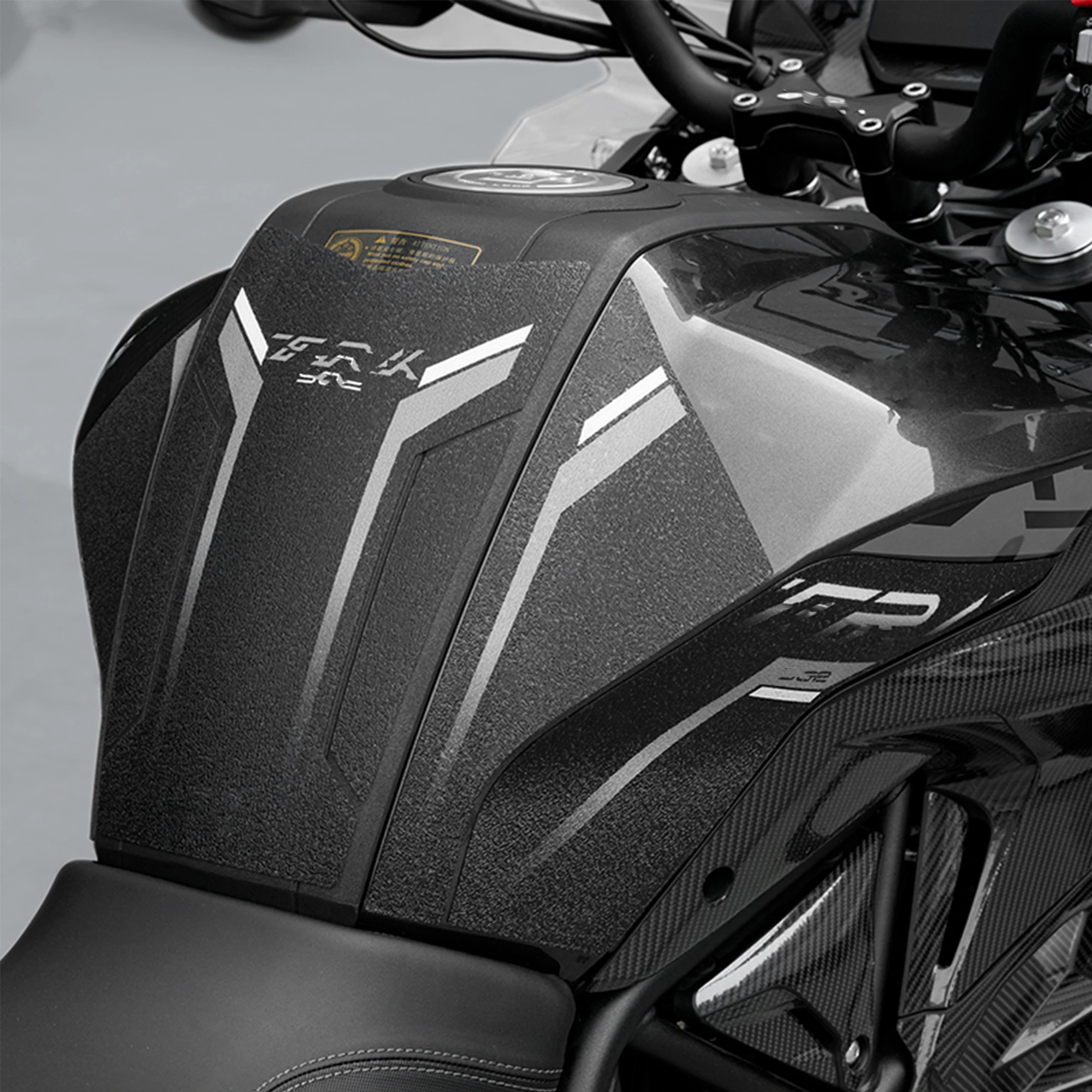 Compatible For Benelli TRK502X Motorcycle Anti-Slip Fuel Tank Pad Sticker Protector Waterproof Sunscreen Decals