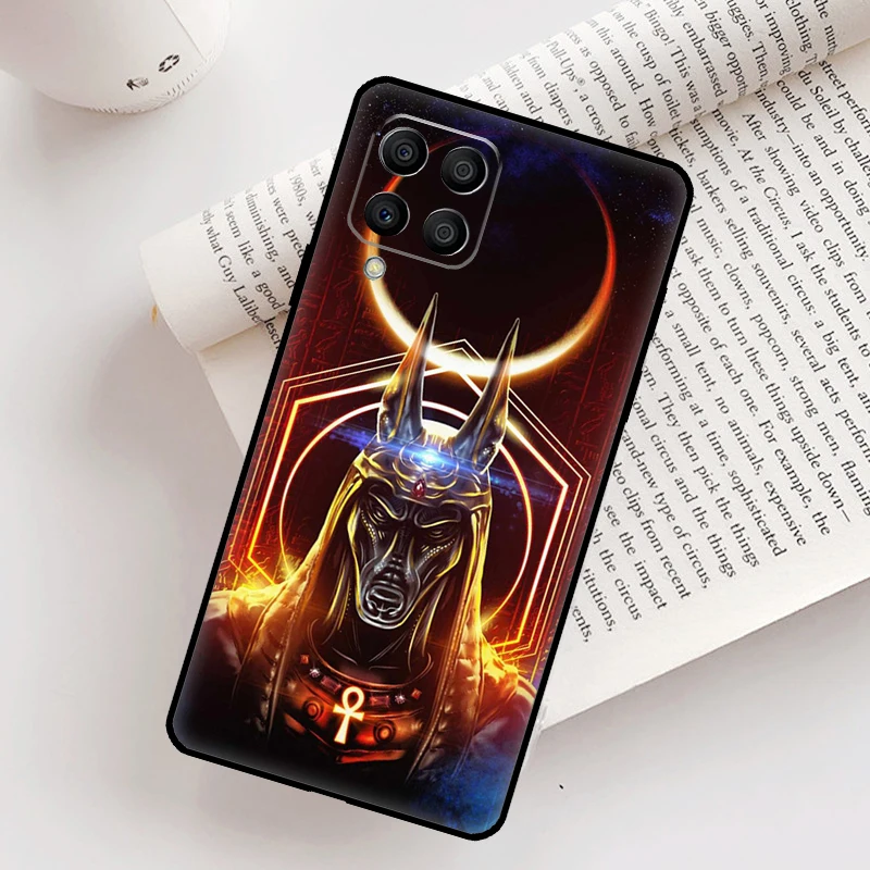 مصر نفرتيتي أنوبيس حافظة لهاتف سامسونج جالاكسي M32 M53 M16 M11 M21 M31 M35 M12 M13 M14 M15 M36 M56 M52 M55 M34 M54