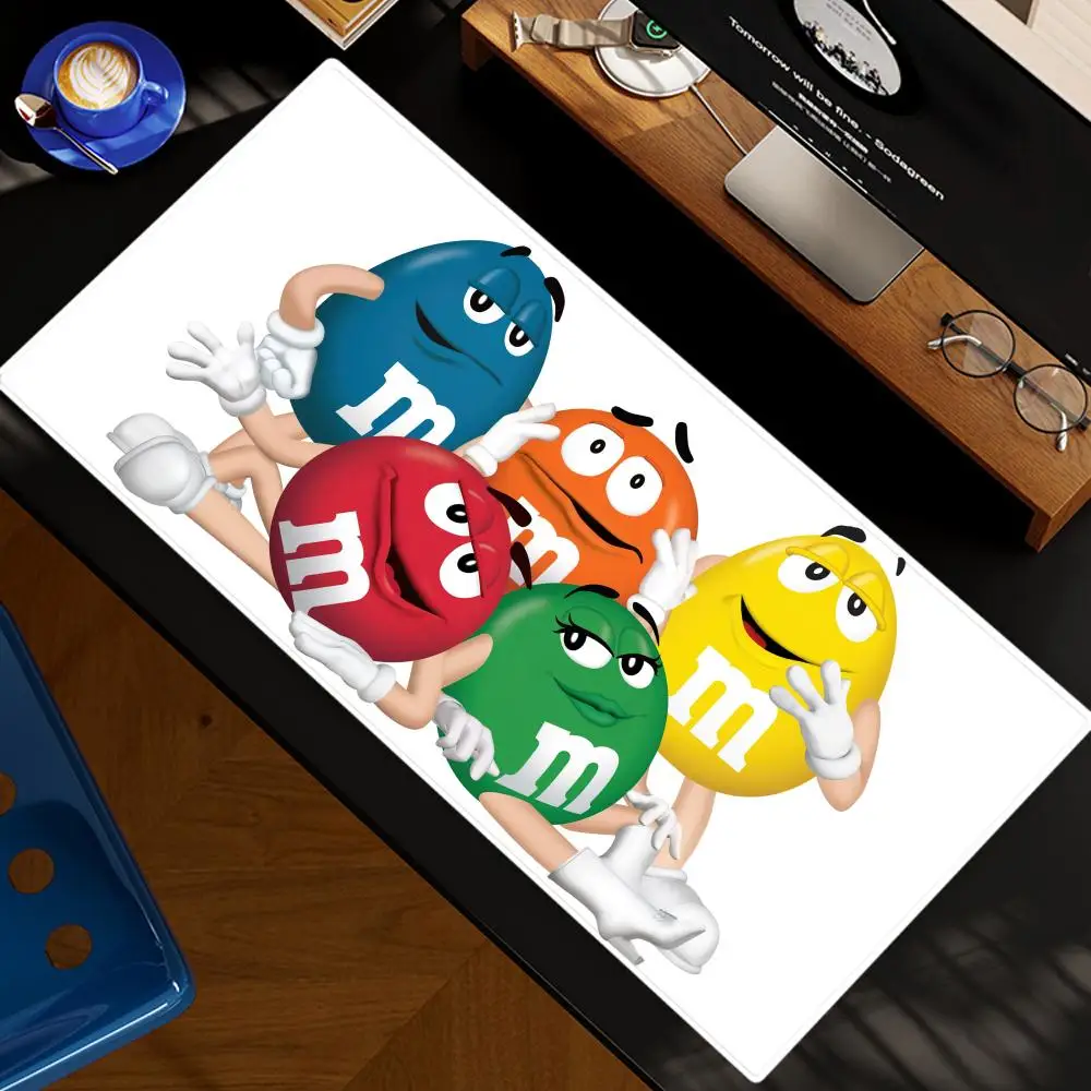 Cartoon M-M&M's Candy Mouse Pad XXL Computer Accessories Large Keyboard Laptop Table Pad The New Product Gamer Gaming