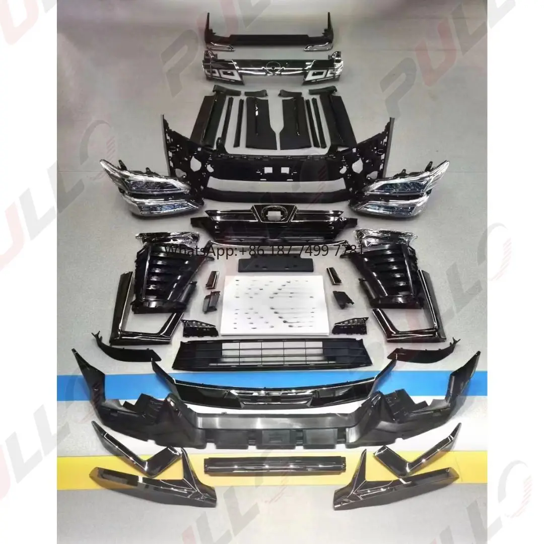 

Автомобильные бамперы для . Vellfire 2015-2017 Обновление до 2018-2023 года со светодиодными фарами, автомобильными бамперами, решеткой, боковой юбкой