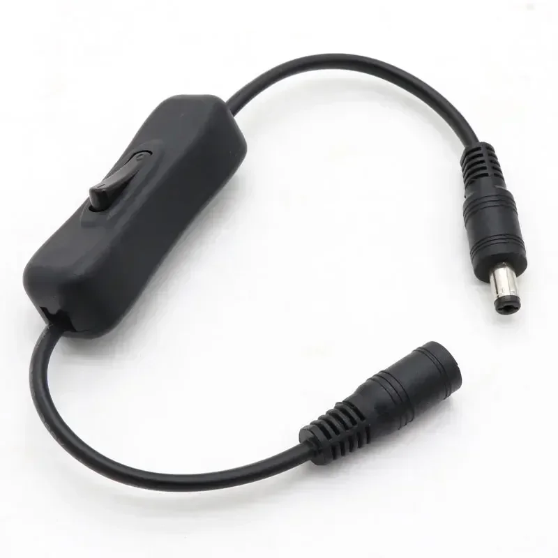 1/5/10Pcs Light Switch DC 12V Male And Female Power Cord DC Connector 304 Switch 5V 12V 24V LED Light Bar
