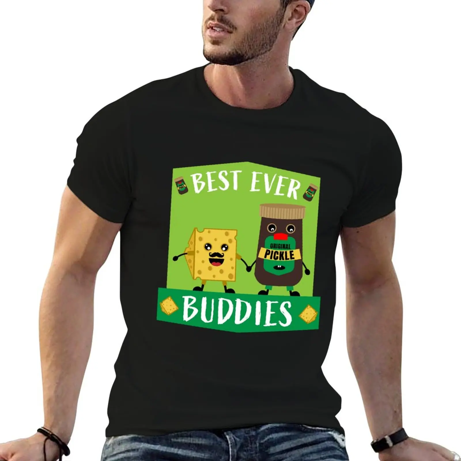 

British Cheddar Cheese And Pickle Lovers -Cheesy Gifts - Foodies - British Cheese Lover T-Shirt