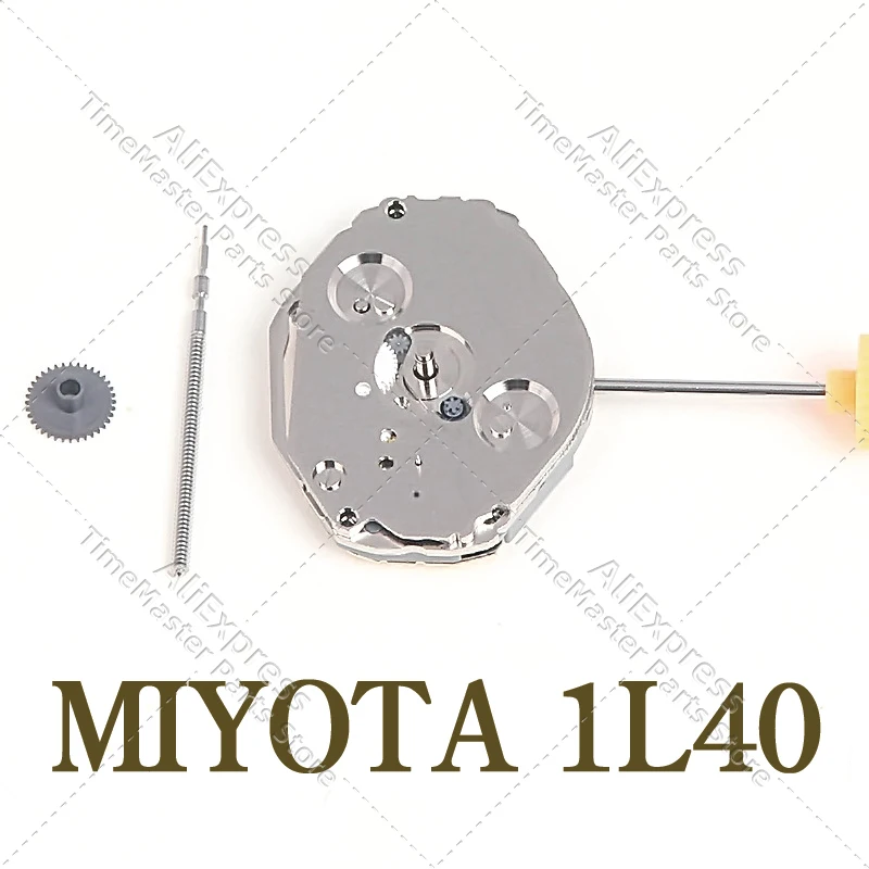 Miyota 1L40 movimiento de cuarzo japonés, piezas de reloj de reparación y reemplazo, 2 pines, 6 segundos pequeños