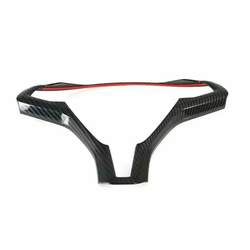For Tesla Model X and Model S 2016 2017 2018 2019 2020 2021 ABS Carbon Fiber Inner Car Steering Wheel Cover Trim Frame Decor