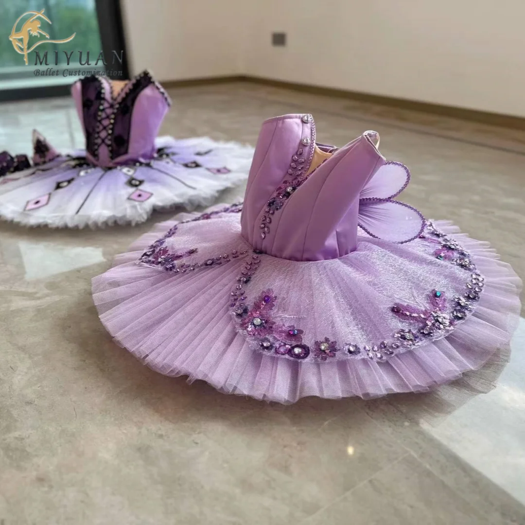 2023 Sleeping Beauty Lilac Purple Fairy tutu for adults and children Professional performance competition women costume customiz