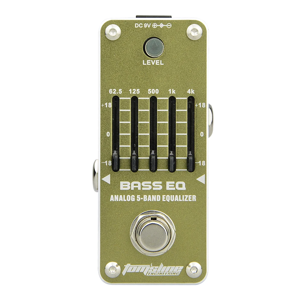 Aroma AEB-3 Bass EQ Analog 5-Band Equalizer Electric Bass Guitar Effect Pedal True Bypass Pedal Guitar Parts & Accessories