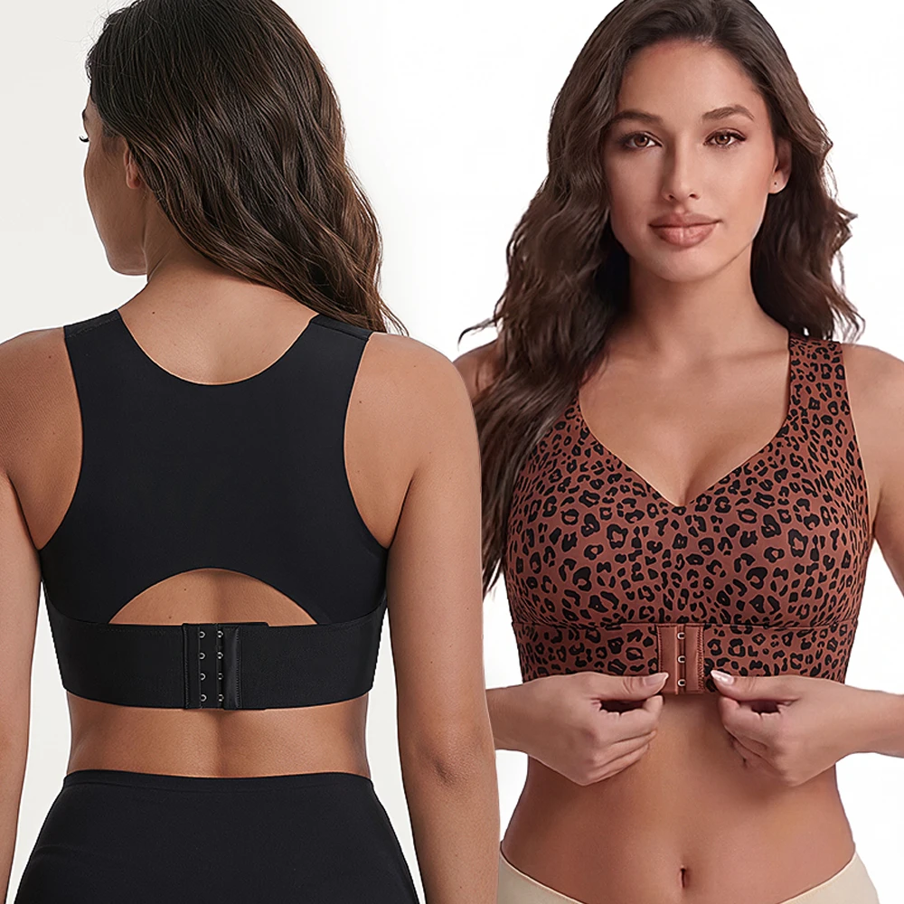 Women's Jelly Sports Bra Posture Correcting Breathable Supporting Anti-Sagging Lifting Soft Support Full Cup Yoga Daily Bra