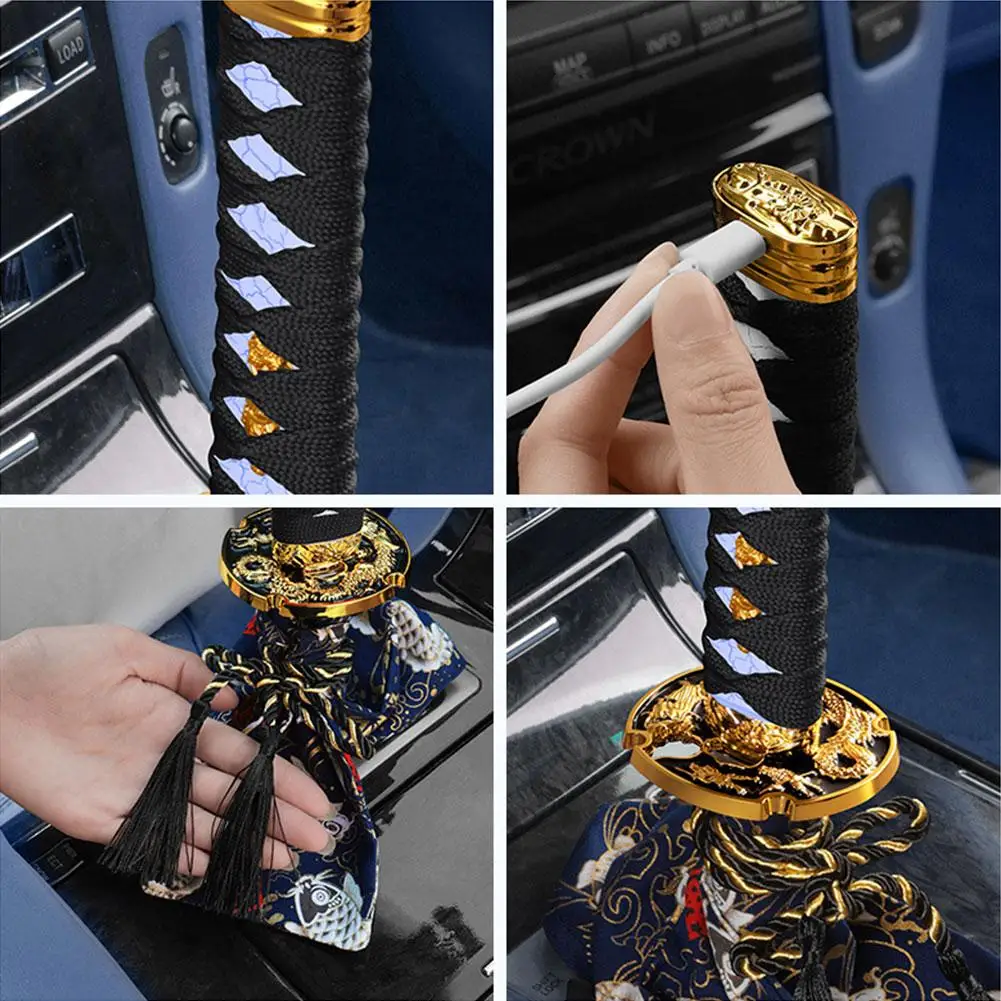 

JDM's New LED Touch Illuminated Warrior Sword Shift Lever Is Suitable For Manual Shift Knob And 15CM Shift Lever In Automob X3C4