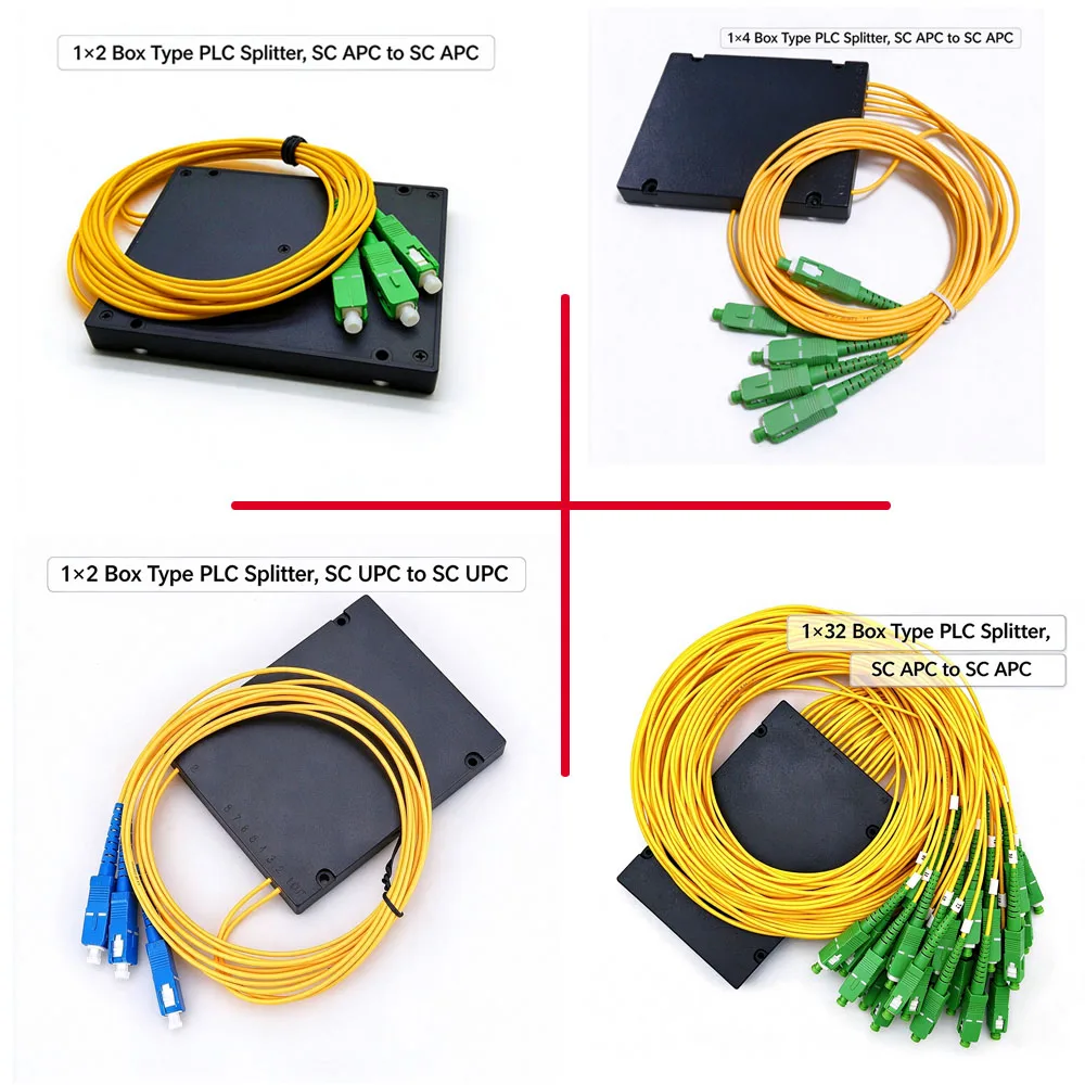 fiber-optic-box-splitter-sc-upc-sc-apc-telecom-grade-wavelength-transmission-fiber-optic-box-splitter