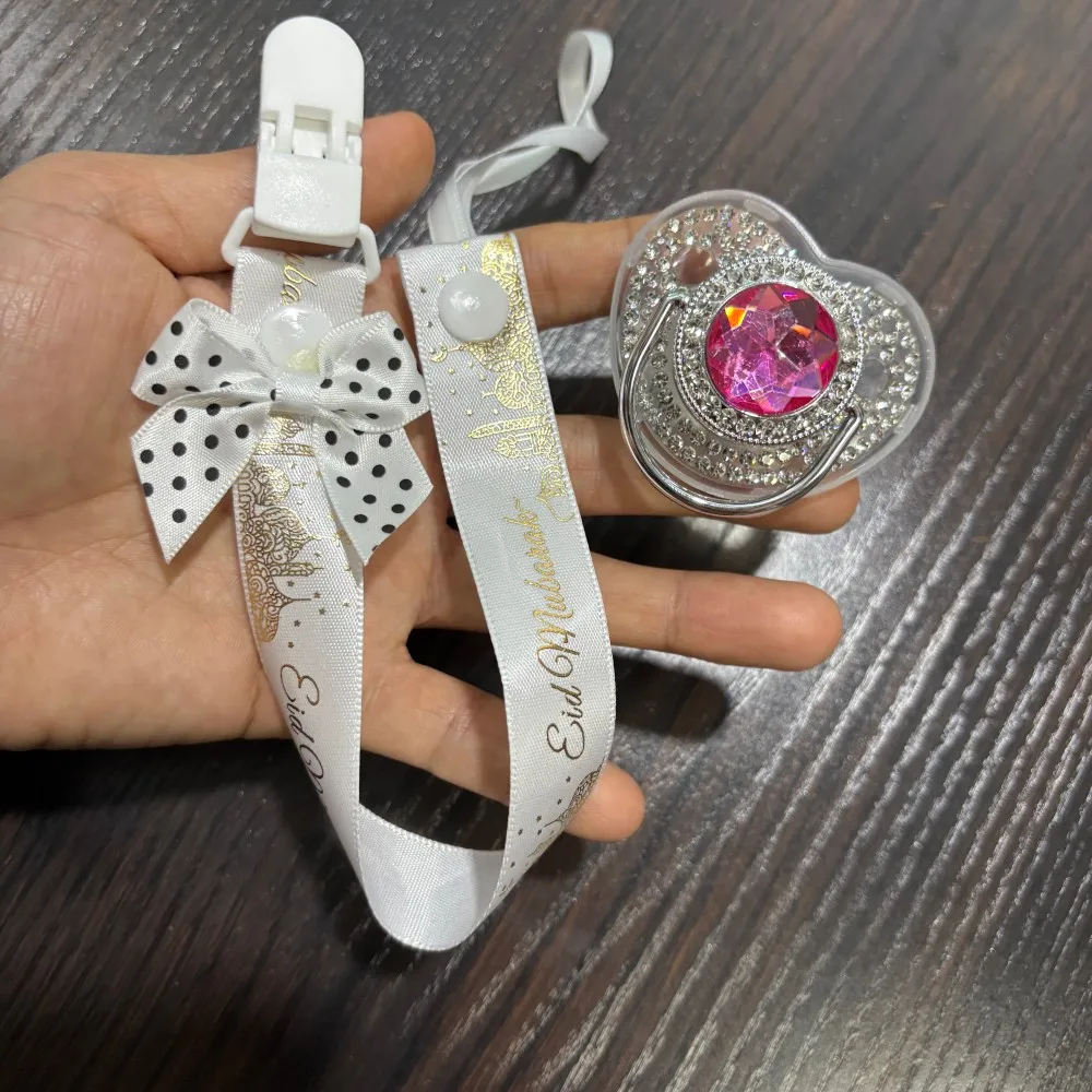 Glistening golden Baby Comfort pacifier & pacifier Holder Newborn Baby Care Products - Unique shining design a soothing gift view 6