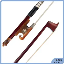 Master Pernambuco Bow 4/4 Violin Bow Octagonal Stick White Mongolia Horsehair Lizard Skin Grip Ox Horn Frog Well Balance