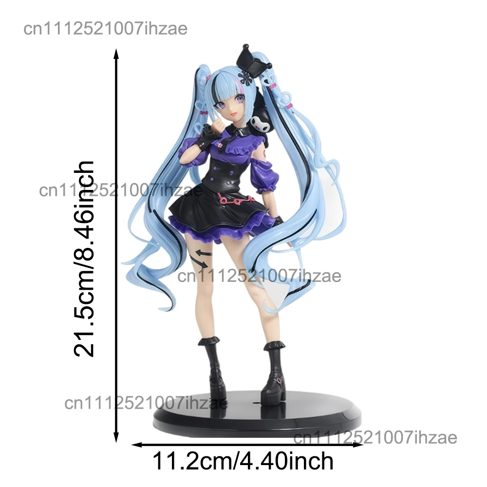 Hatsune Miku Gothic Loli Style Modell 21 cm PVC Actionfigur Coole Sammlerfigur Anime-Figur Schreibtischdekoration Geschenk für Cartoon-Liebhaber – Detail 7