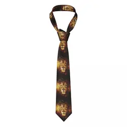 Corbata de moda de León de Judá y Jesús para hombres, seda personalizada, fe cristiana, corbata de negocios de Judá