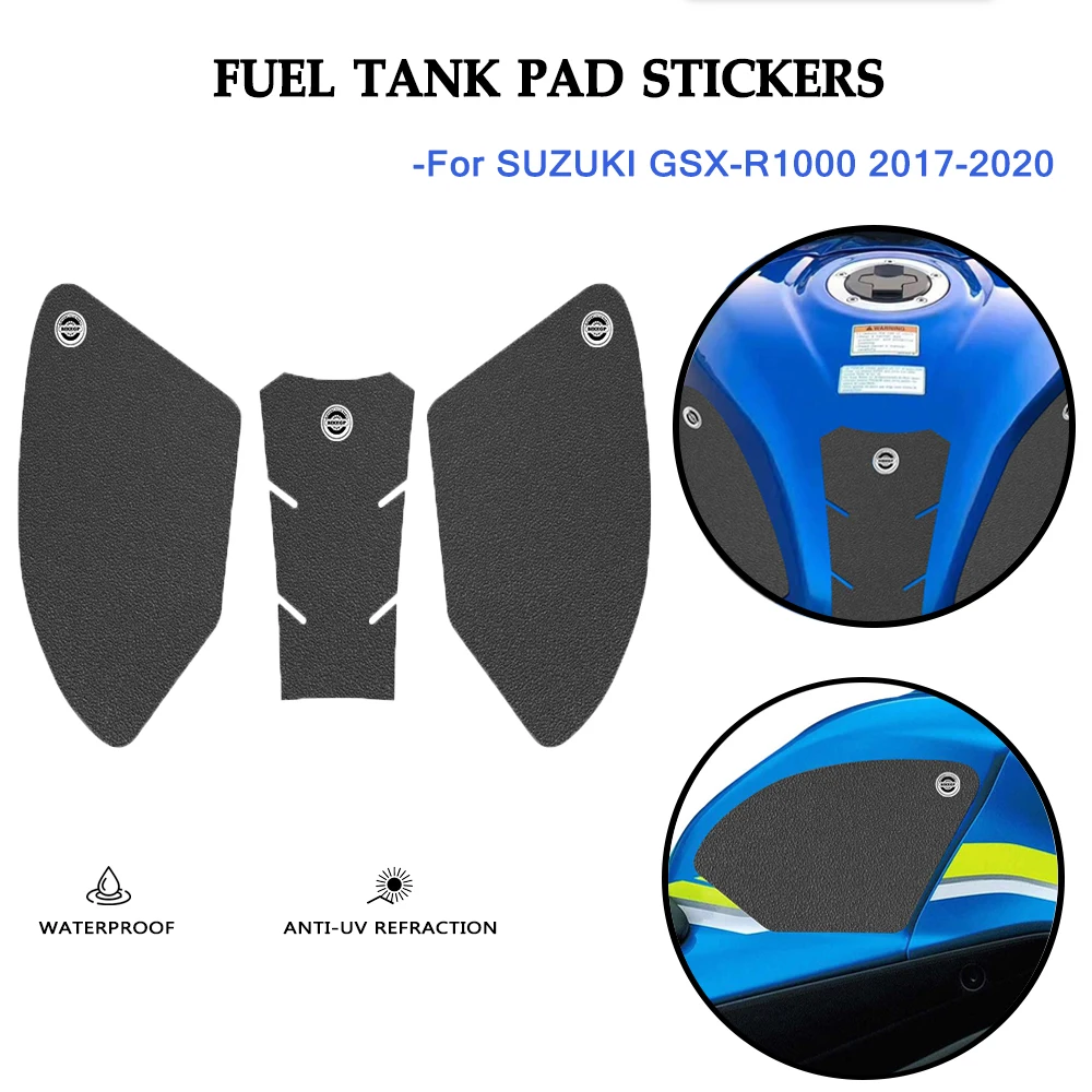 GSXR1000 Moto Côté Carburant Précieux Pad Autocollants Protecteur Antidérapant Gaz TankPad Décalcomanies Protection Pour Suzuki GSX-R1000 2017-2020