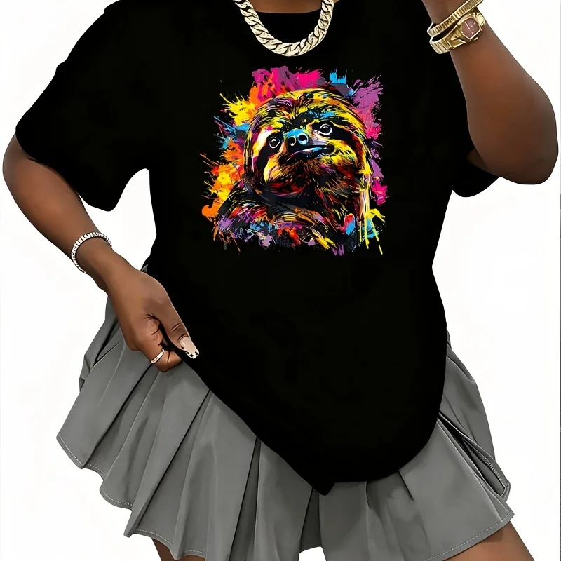 Supporter Women's 100% Cotton T-Shirt Short Sleeve Top Casual Round Neck Fun Print Tee S-5Xl
