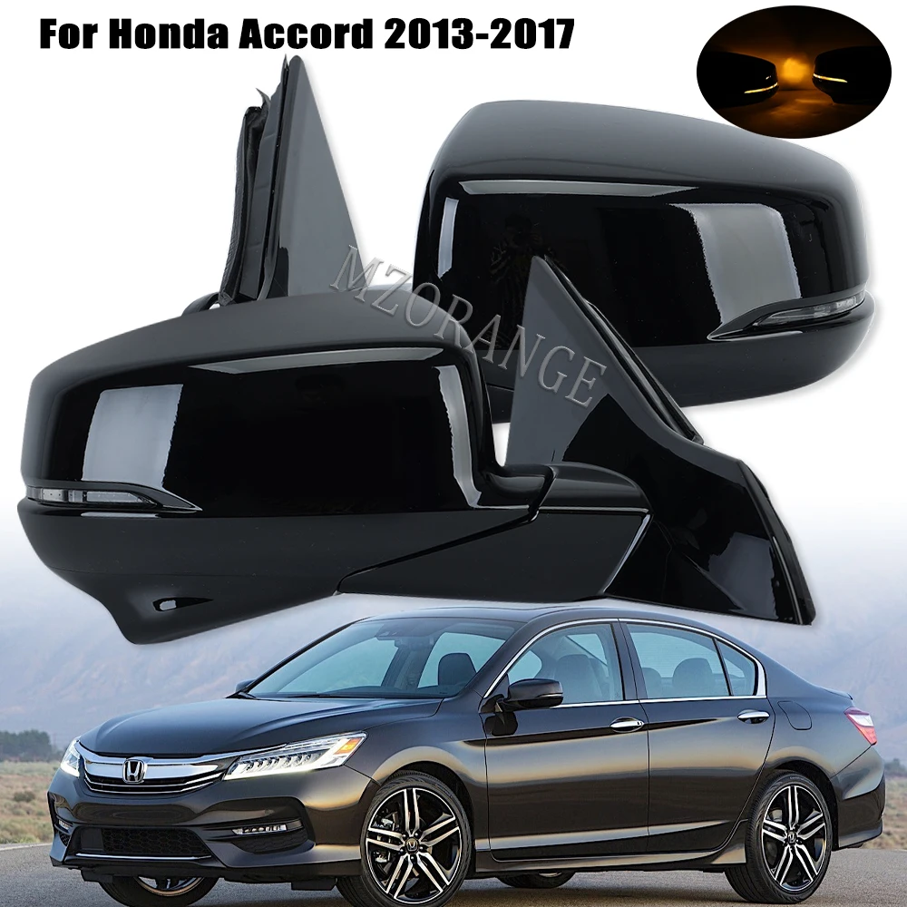 Side Mirror Heated For Honda Accord Sedan 2013-2015 Rearview Turn Signal Lights Mirror Cover Cap Case Right W/Camera accessories