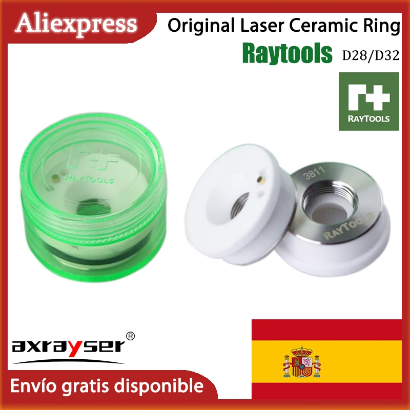 Raytools Original láser cerámica diámetro 32mm M14 boquilla soporte anillo para cabezal de corte de fibra BT230 BT240 BMH110 114