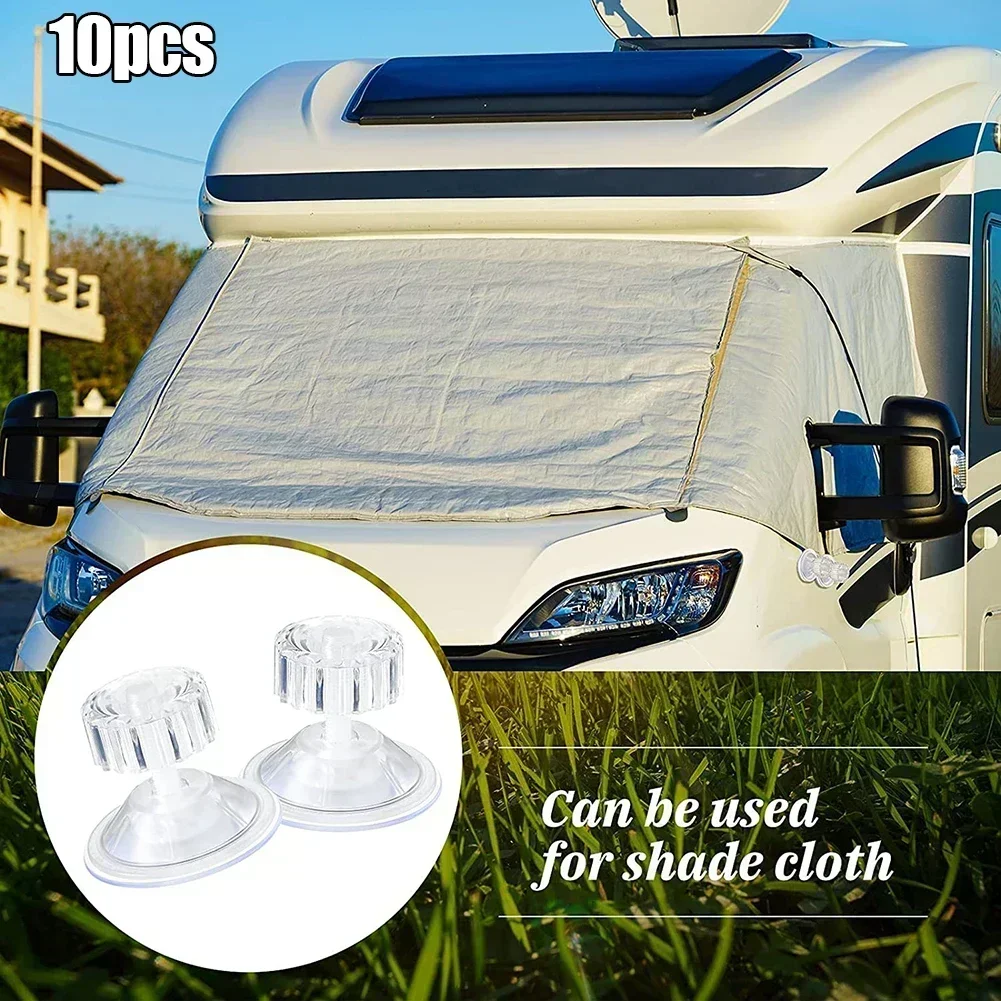 10 pçs campista ventosa âncora fixação gancho de alta aderência toldo ventosa almofadas de fixação caravana motorhome organizador suportes