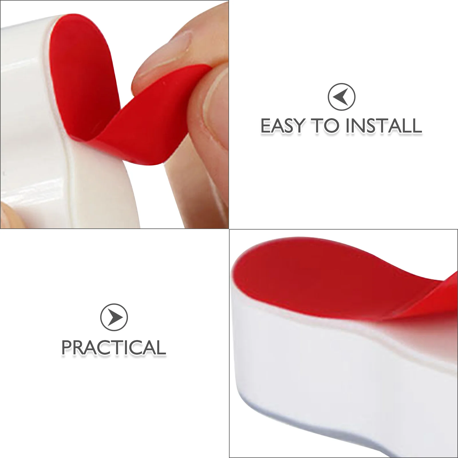 4 Stück WC-Sitz-Dichtung, grau, selbstklebendes Pad, rutschfest, für WC-Sitz-Dämpfungsmatte, Schutz der Badezimmer-Befestigung