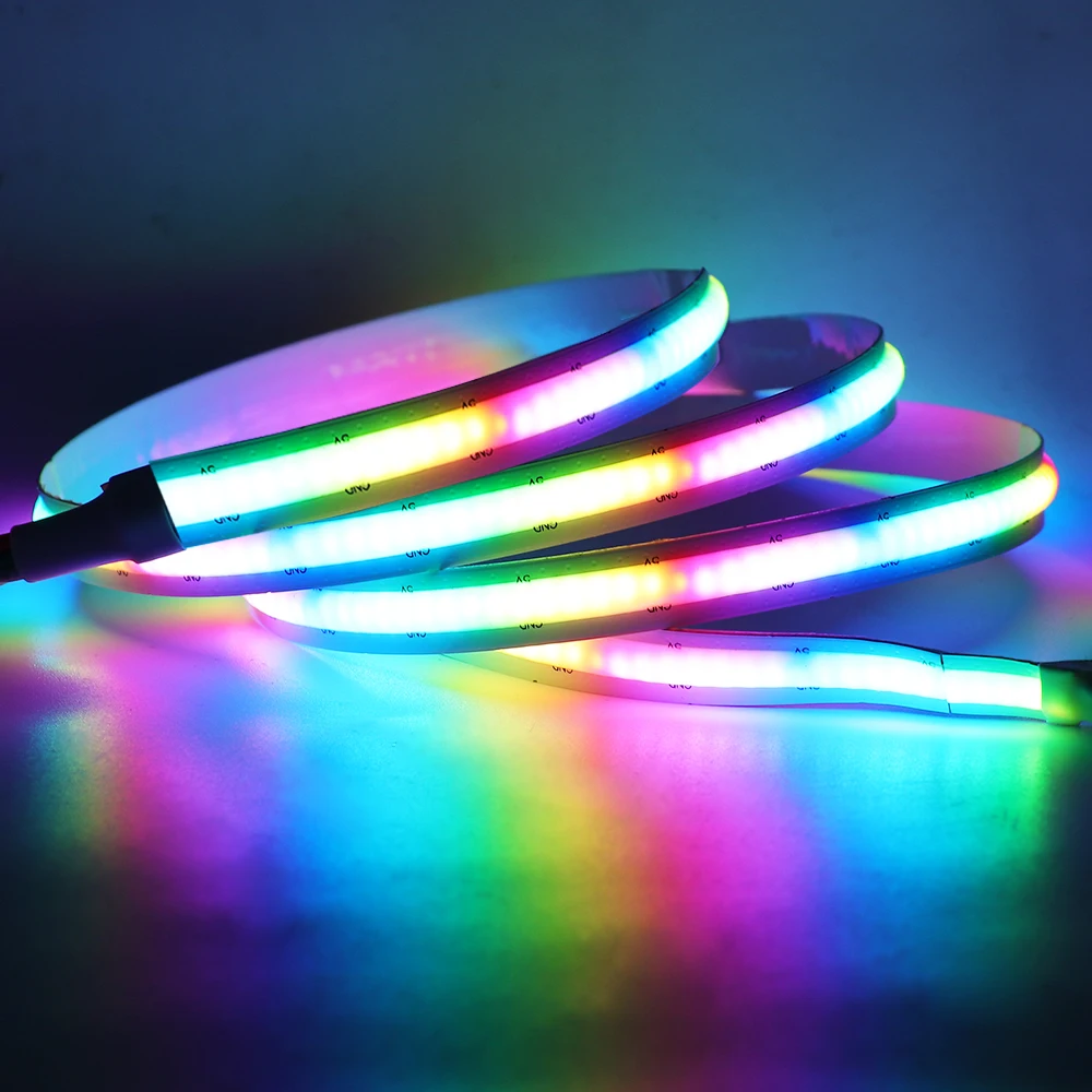 5V SK6812 RGB LED Strip Light COB Light 332LEDs/m Dream Color Magic Digital Addressable TV Backlighting LED Tape Similar WS2812B
