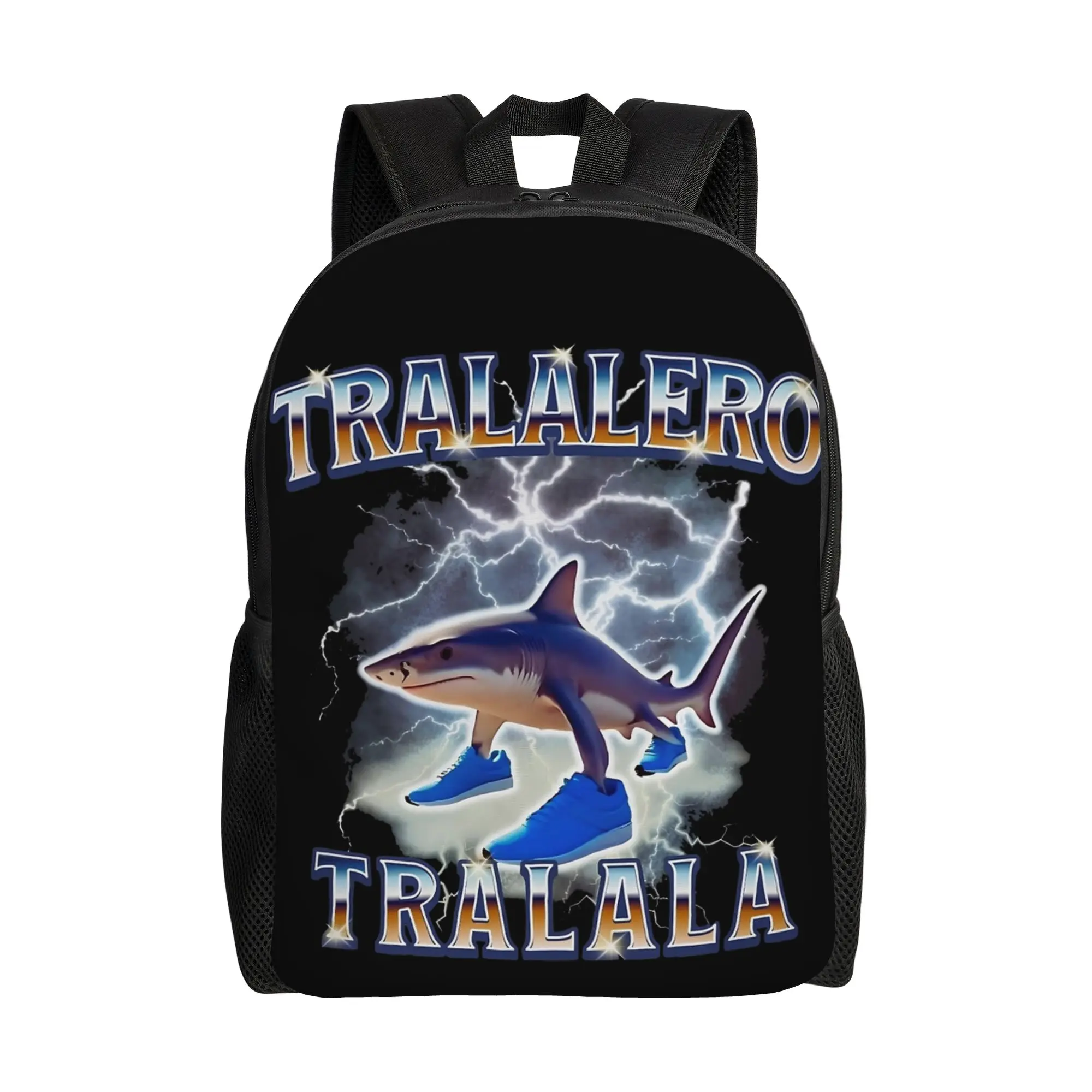 

Классический рюкзак Tralalero Tralala: подарок для студентов и работников, итальянский мем-рюкзак для мужчин и женщин, холщовая сумка для ноутбука