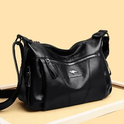 Luxury Designer Handbag High Quality Large Capacity Soft Leather Purses and Handbags Casual Shoulder Messenger Bags for Women