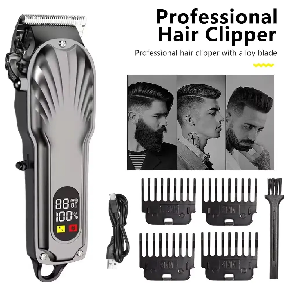 LANDENG HY-001USB Rechargeable Electric Hair Clipper Professional Cordless Men Hair Trimmer Men\'s Hair Cutting Machine