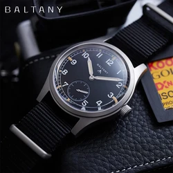 Baltany Dirty Dozen Field Vintage 36mm Quartz Wristwatch S2019 Japan VD78 Stainless Steel 100M Waterproof Luminous watch for men