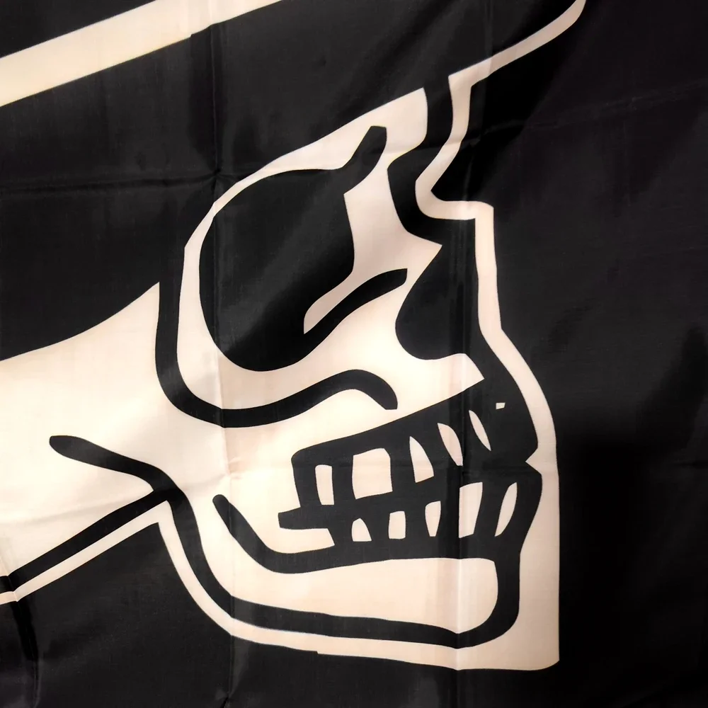 Polyester Hanging Banner for Outdoor Decoration, Soldier Header Pirate Skull Flag, Tapestry, 90x150cm