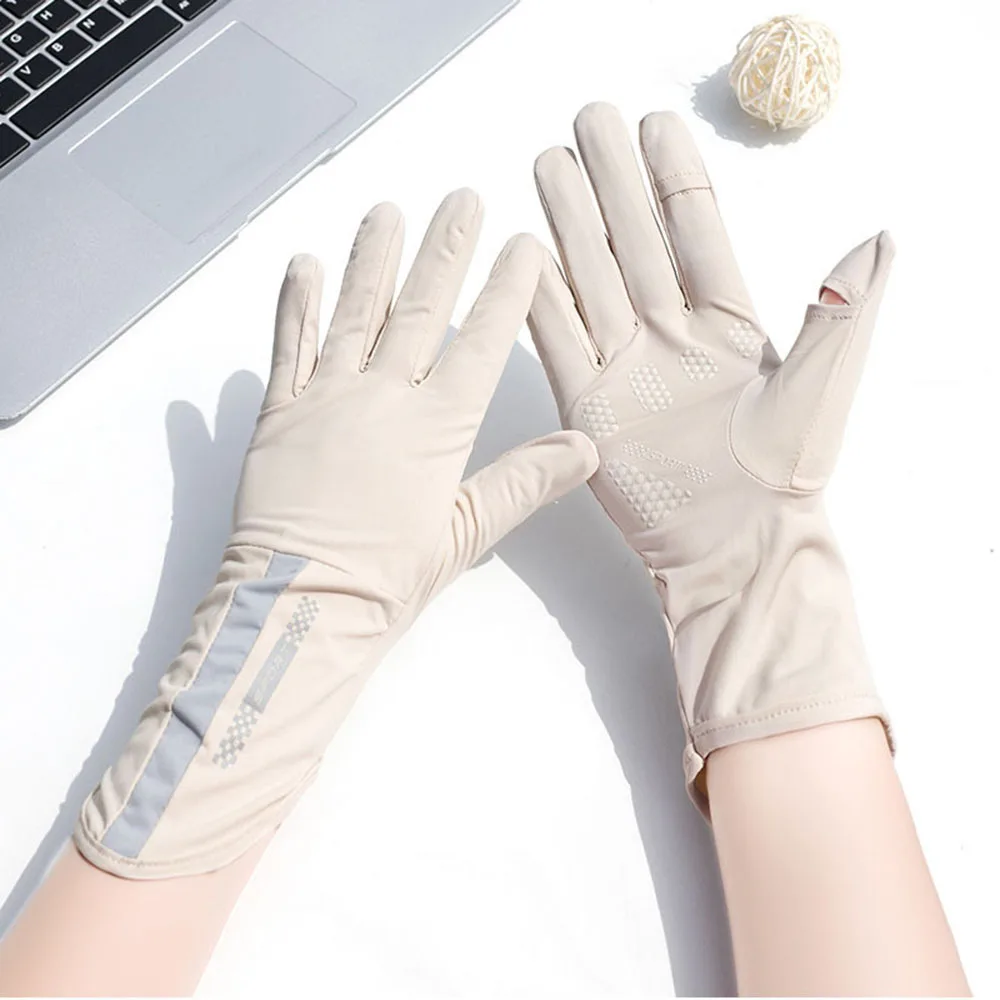 Gants de protection solaire pour le cyclisme, mitaines respirantes pour la glace, anti-alde, pour l'équitation, pour écran tactile, pour la pêche, résistant aux UV, collection printemps et été