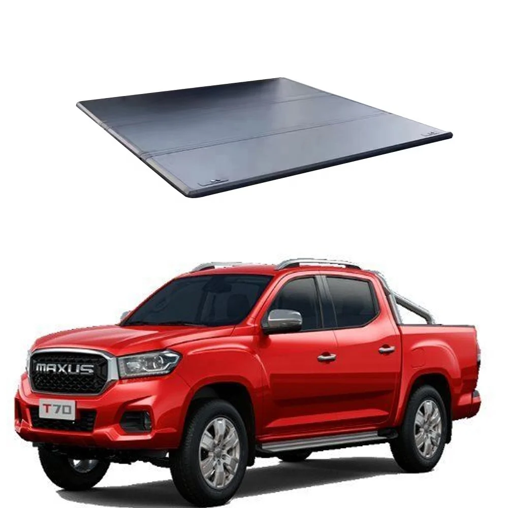 Hard Folding Cover Aluminum Alloy Tri Fold Tonneau Cover For MAXUS T70 2016-2023 Tonneau Cover