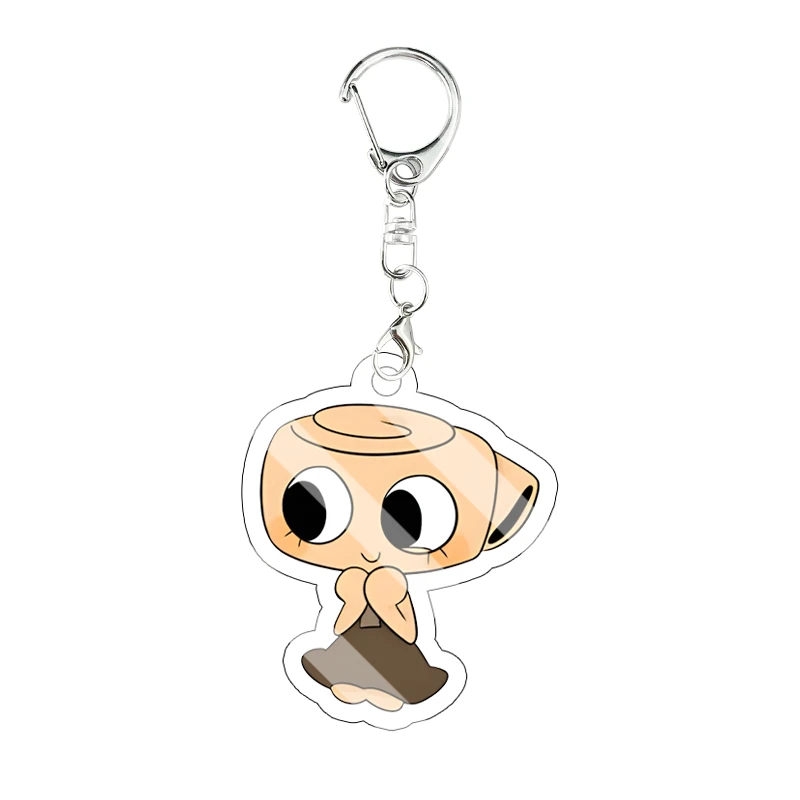 Dandy World Game Acryl-Schlüsselanhänger Shrimpo Vee Pebble Anime Rucksack-Anhänger Doppelseitige Charaktere Kawaii Schlüsselring Geburtstagsgeschenk – Detail 5