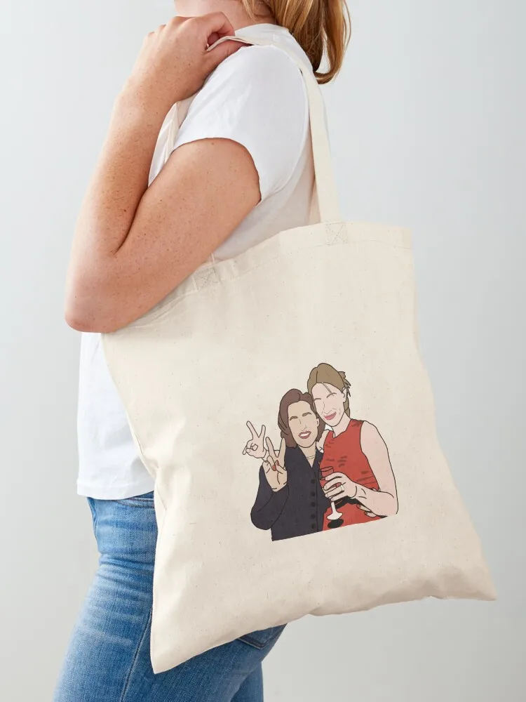Cate Blanchett and Gillian Anderson Tote Bag Cloth bags ecological bags foldable reusable bag woman shopping bag